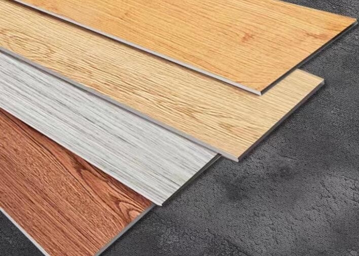 Flat Edge Type LVT Vinyl Flooring 1 Year 2mm/1.8mm Customized Thickness